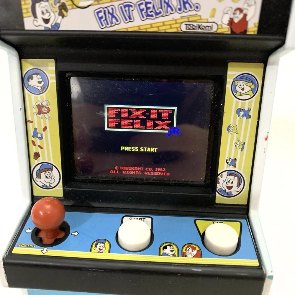 Fix It Felix Jr Mini Arcade Game Wreck It Ralph & Pac-Man Tested Working